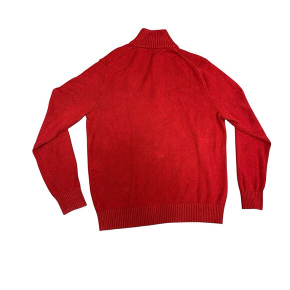 Gap Men’s XL Red Half Zip Sweater Pullover Classic Heritage 100% Durable Cotton - Picture 7 of 12